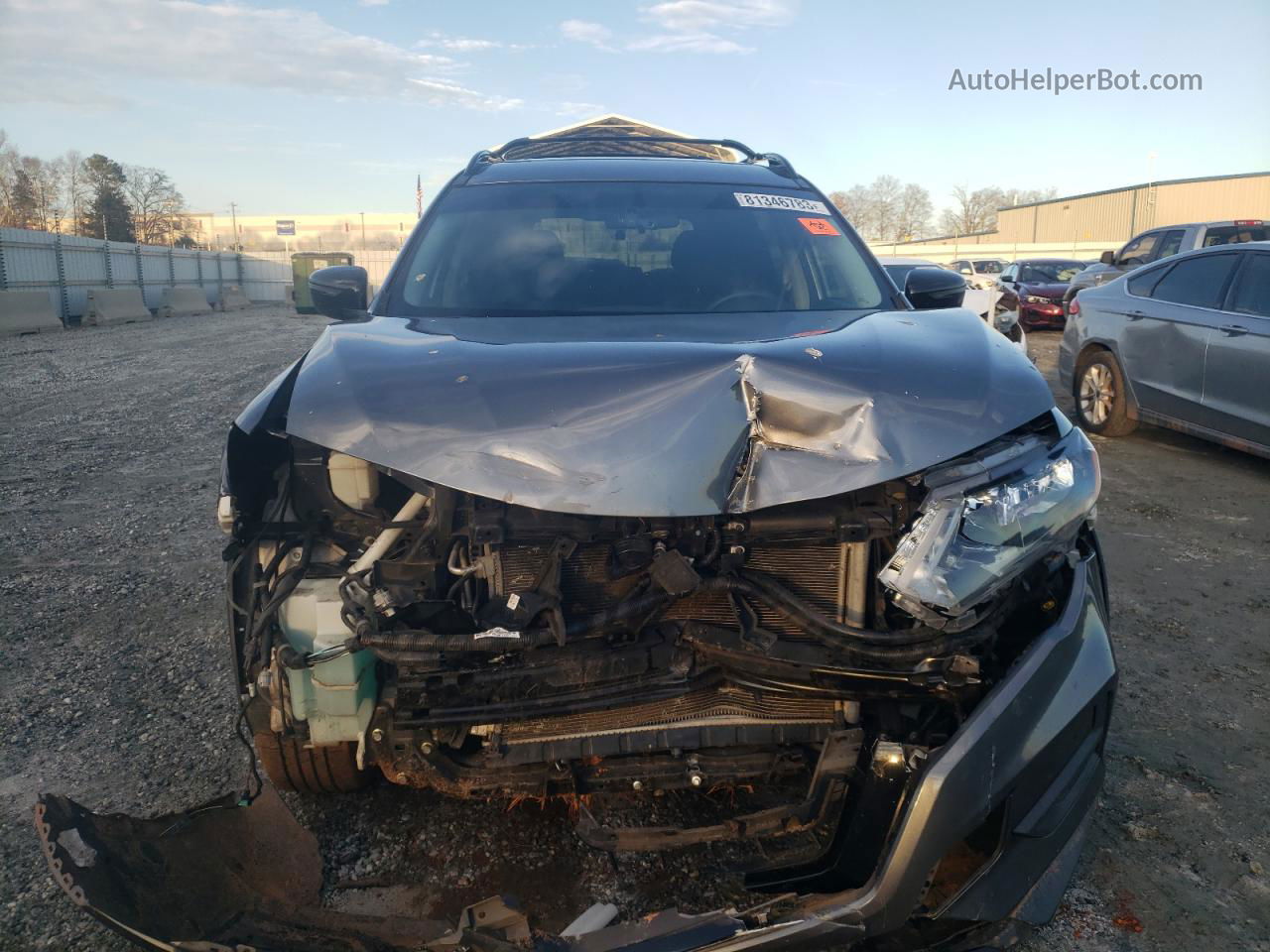 2018 Nissan Rogue S Gray vin: 5N1AT2MT1JC776340