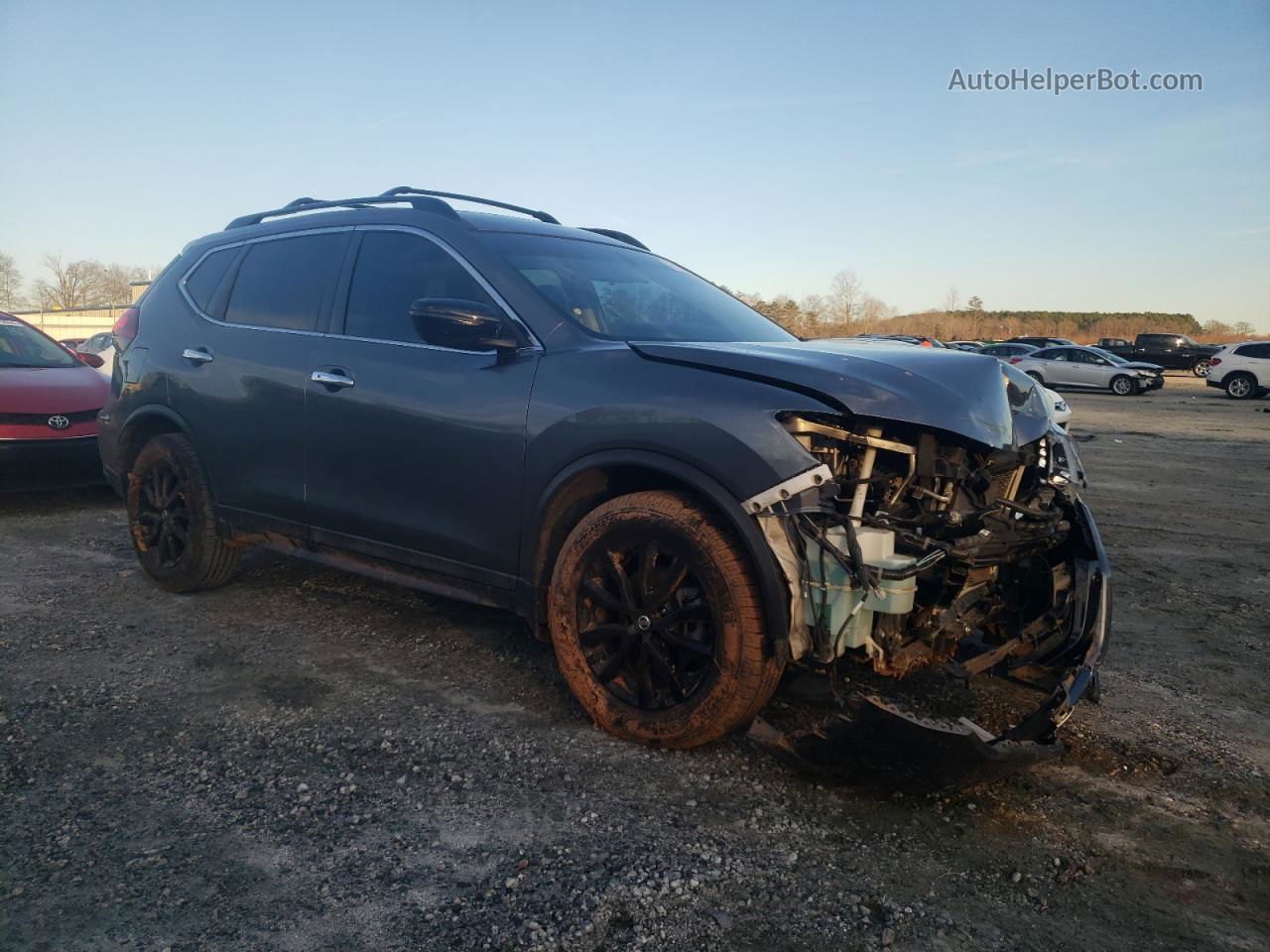 2018 Nissan Rogue S Серый vin: 5N1AT2MT1JC776340