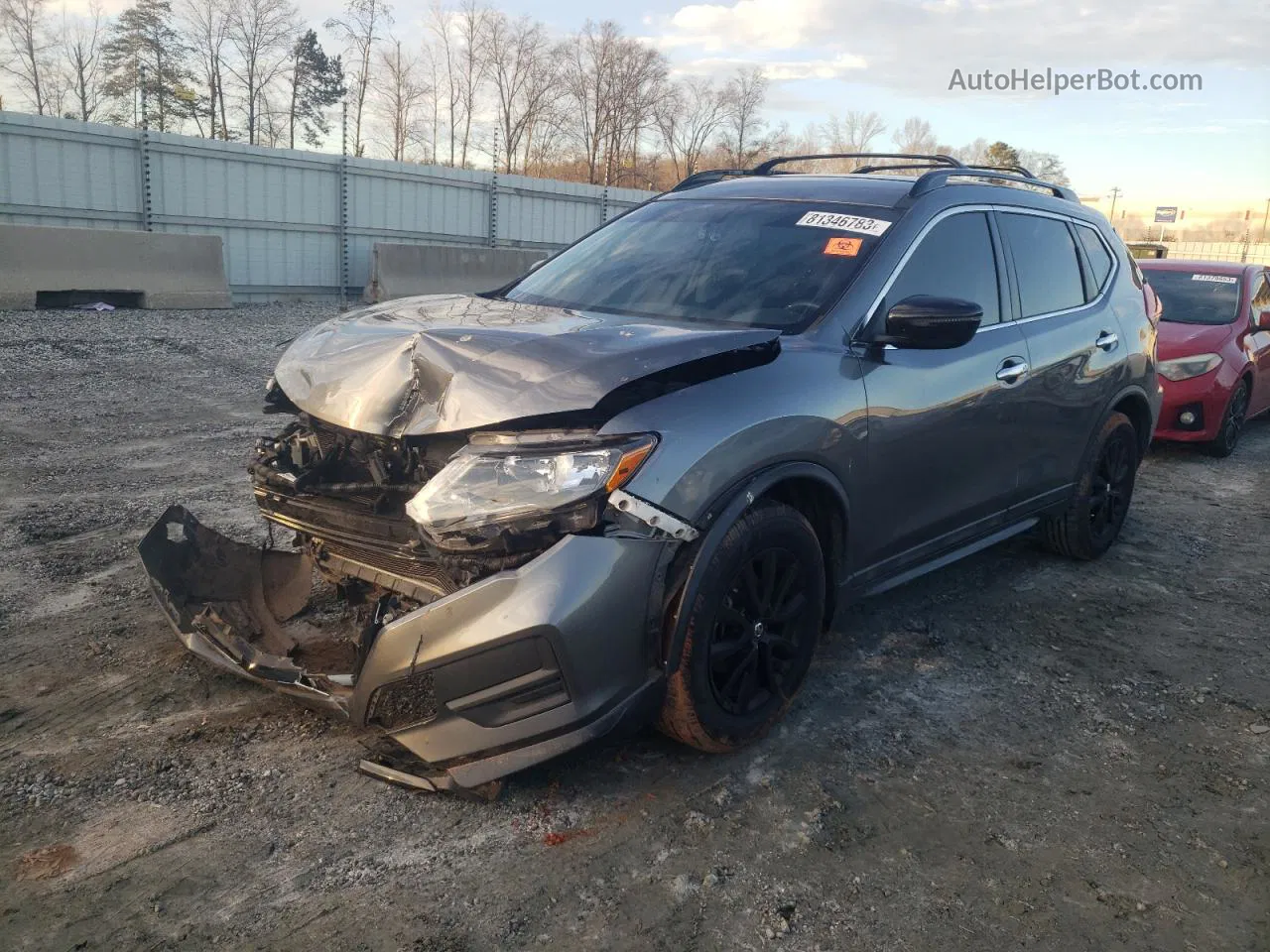 2018 Nissan Rogue S Gray vin: 5N1AT2MT1JC776340