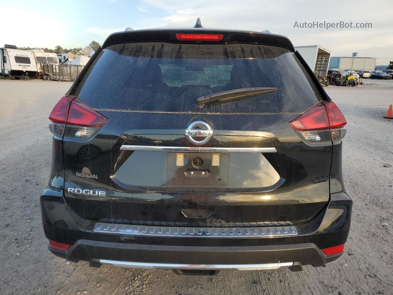 2018 Nissan Rogue S Черный vin: 5N1AT2MT1JC816450