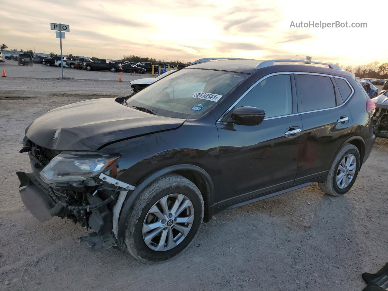 2018 Nissan Rogue S Black vin: 5N1AT2MT1JC816450