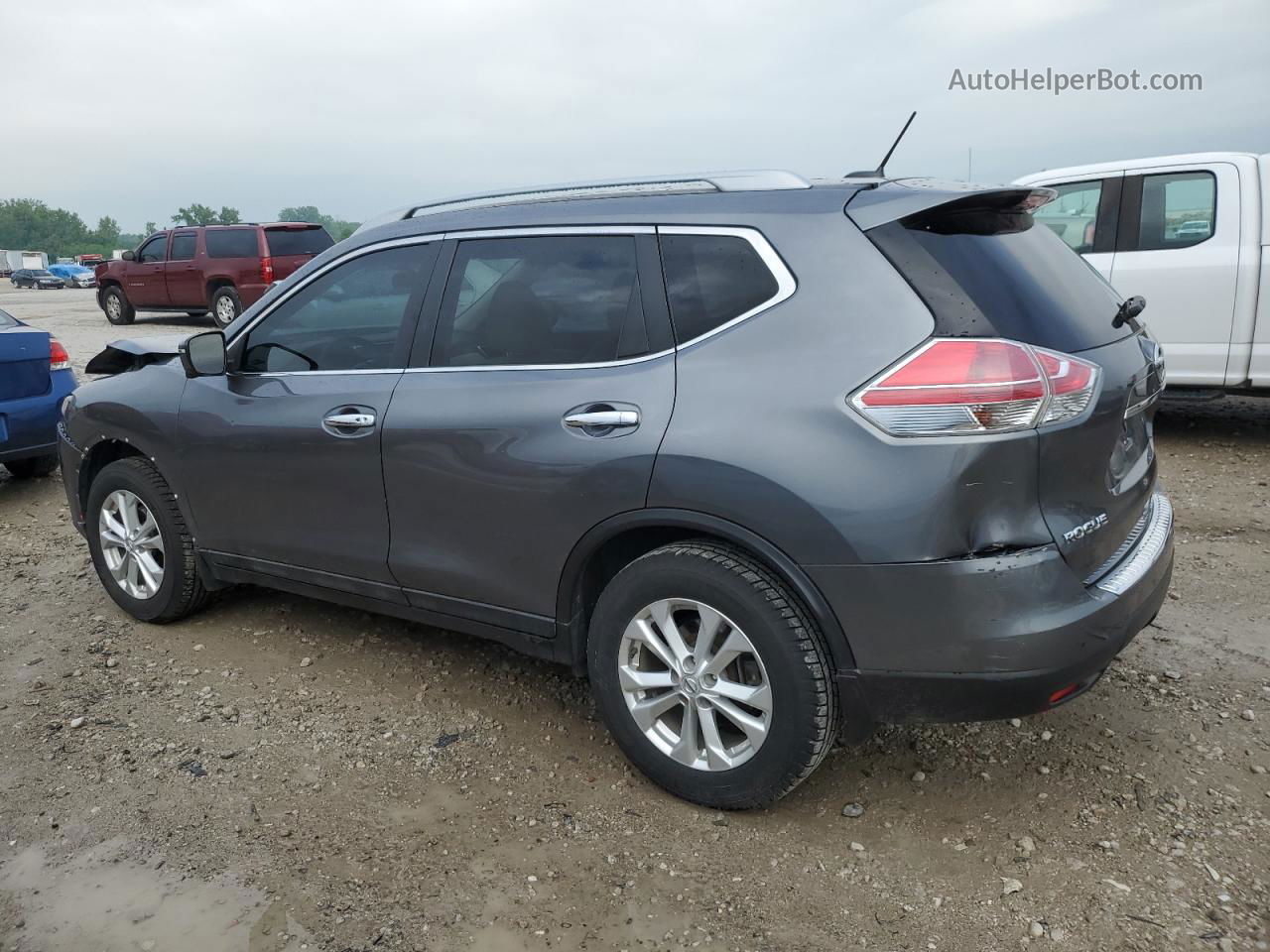 2016 Nissan Rogue S Gray vin: 5N1AT2MT2GC808088