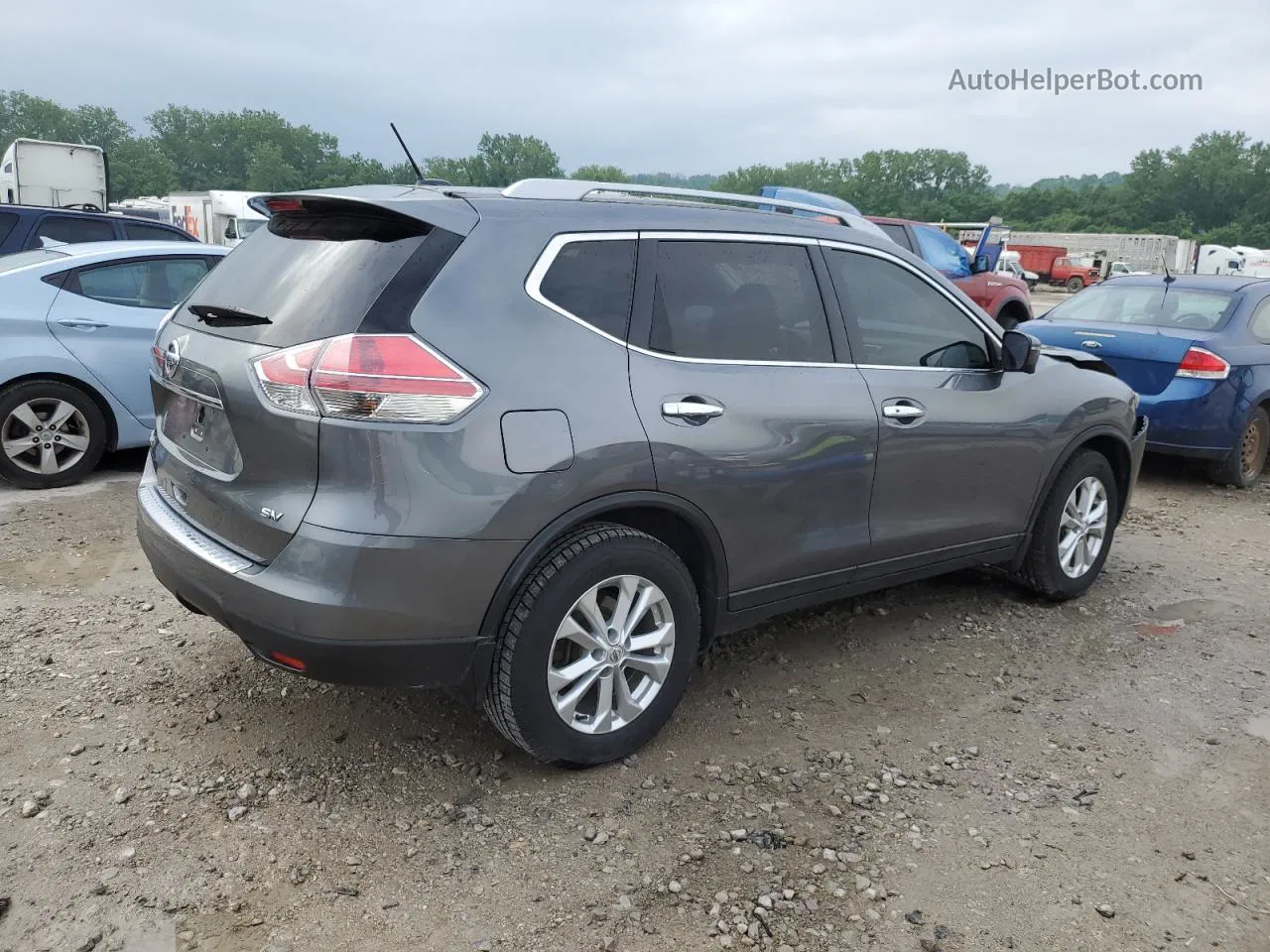 2016 Nissan Rogue S Gray vin: 5N1AT2MT2GC808088