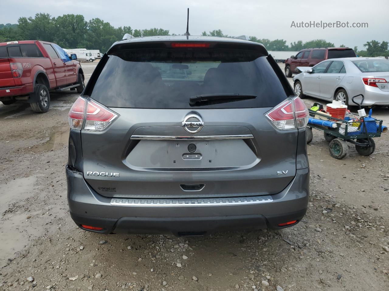 2016 Nissan Rogue S Gray vin: 5N1AT2MT2GC808088