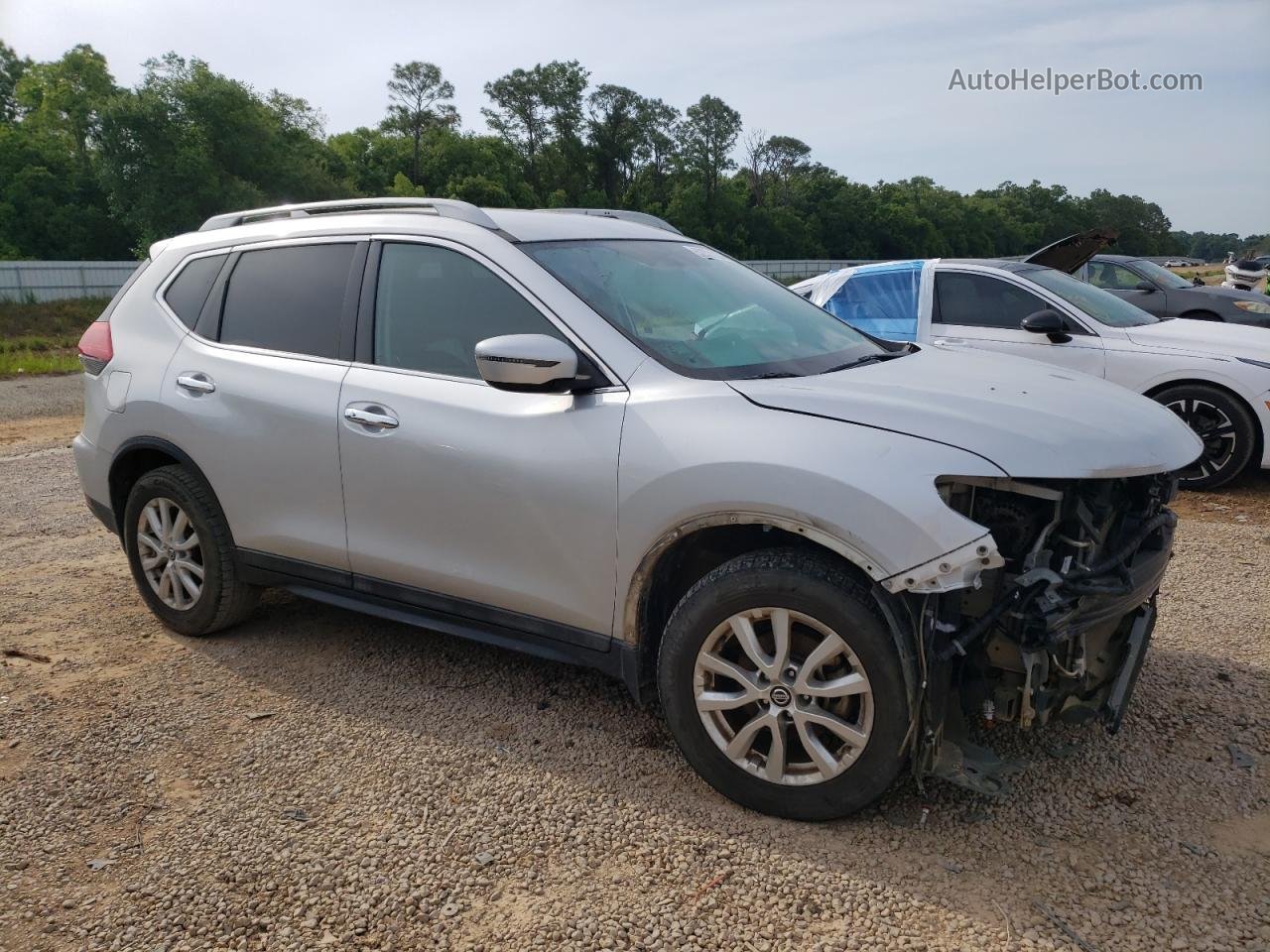 2018 Nissan Rogue S Silver vin: 5N1AT2MT2JC713540