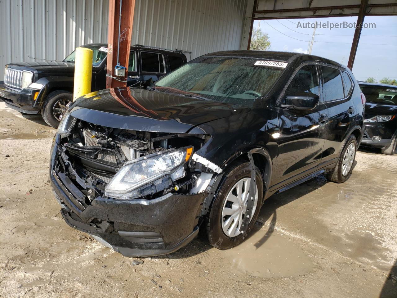 2018 Nissan Rogue S Black vin: 5N1AT2MT2JC764858