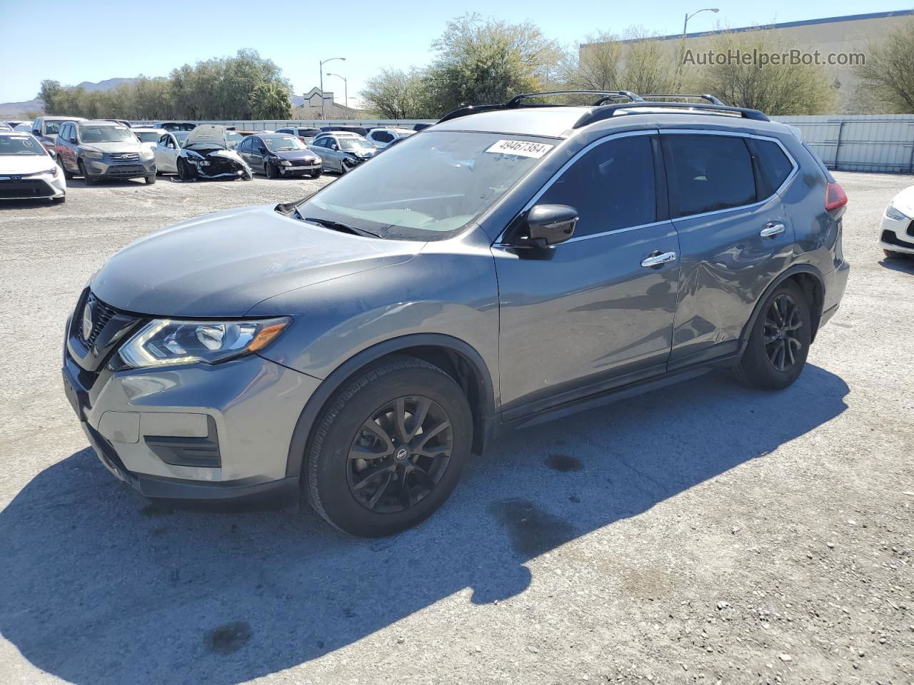 2018 Nissan Rogue S Gray vin: 5N1AT2MT2JC822905