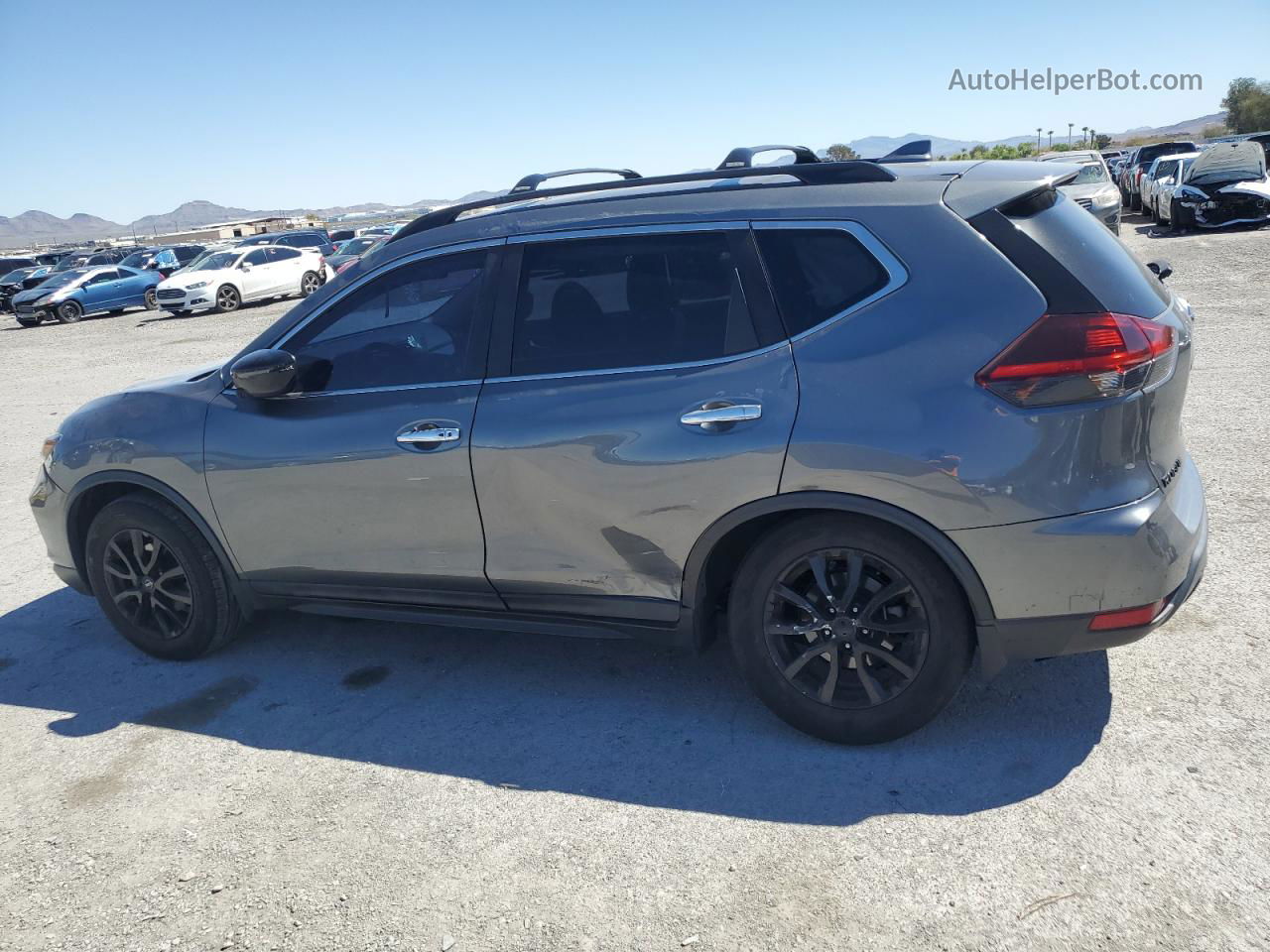 2018 Nissan Rogue S Gray vin: 5N1AT2MT2JC822905