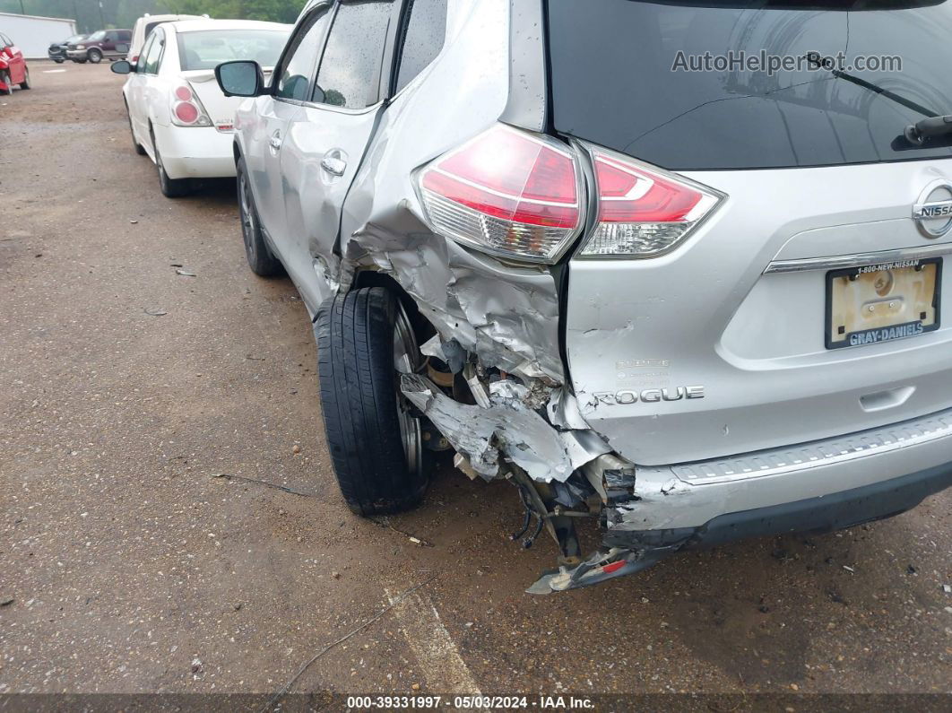 2016 Nissan Rogue Sl Silver vin: 5N1AT2MT3GC778633