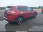 2016 Nissan Rogue Sl Red vin: 5N1AT2MT3GC793794