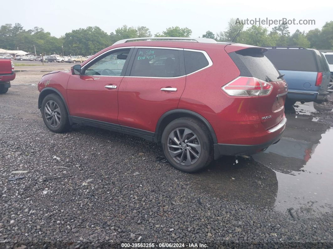 2016 Nissan Rogue Sl Red vin: 5N1AT2MT3GC793794