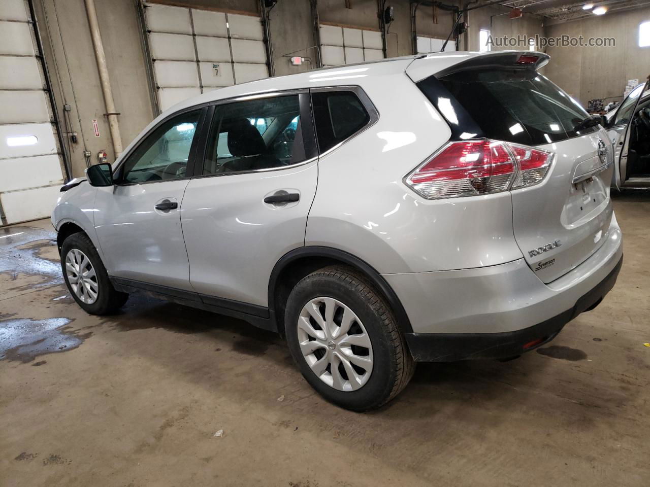 2016 Nissan Rogue S Серебряный vin: 5N1AT2MT3GC810609