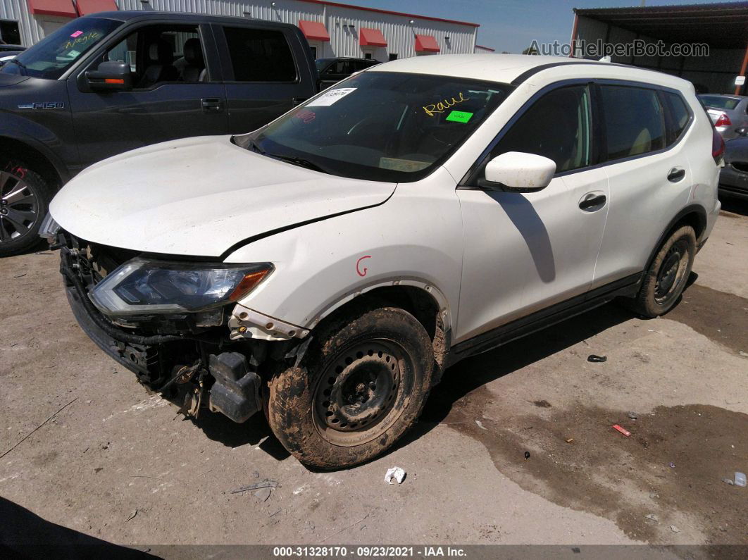 2017 Nissan Rogue S White vin: 5N1AT2MT3HC835186