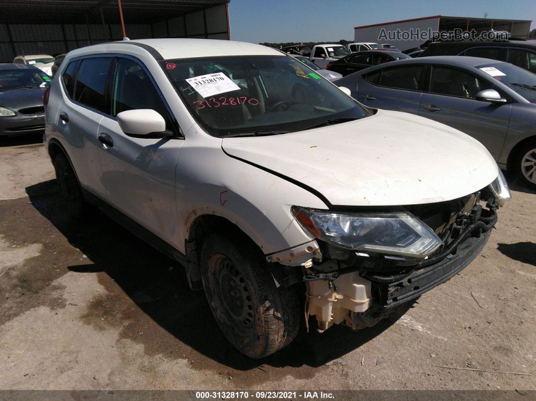 2017 Nissan Rogue S White vin: 5N1AT2MT3HC835186