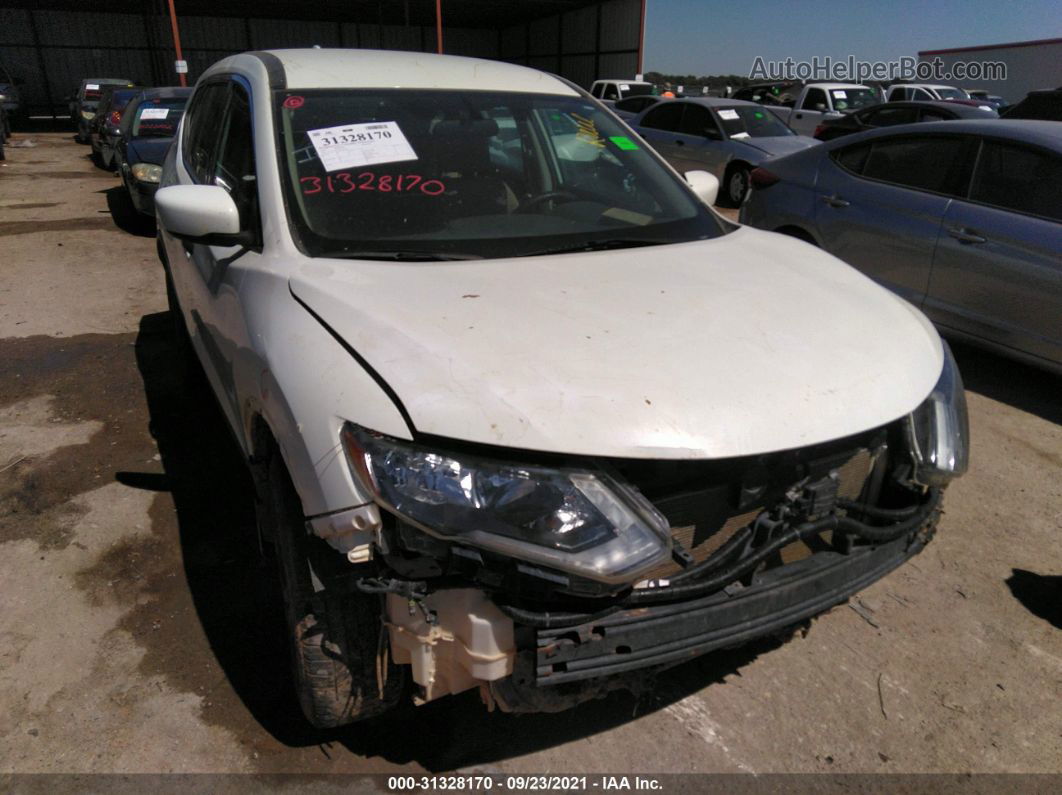 2017 Nissan Rogue S White vin: 5N1AT2MT3HC835186