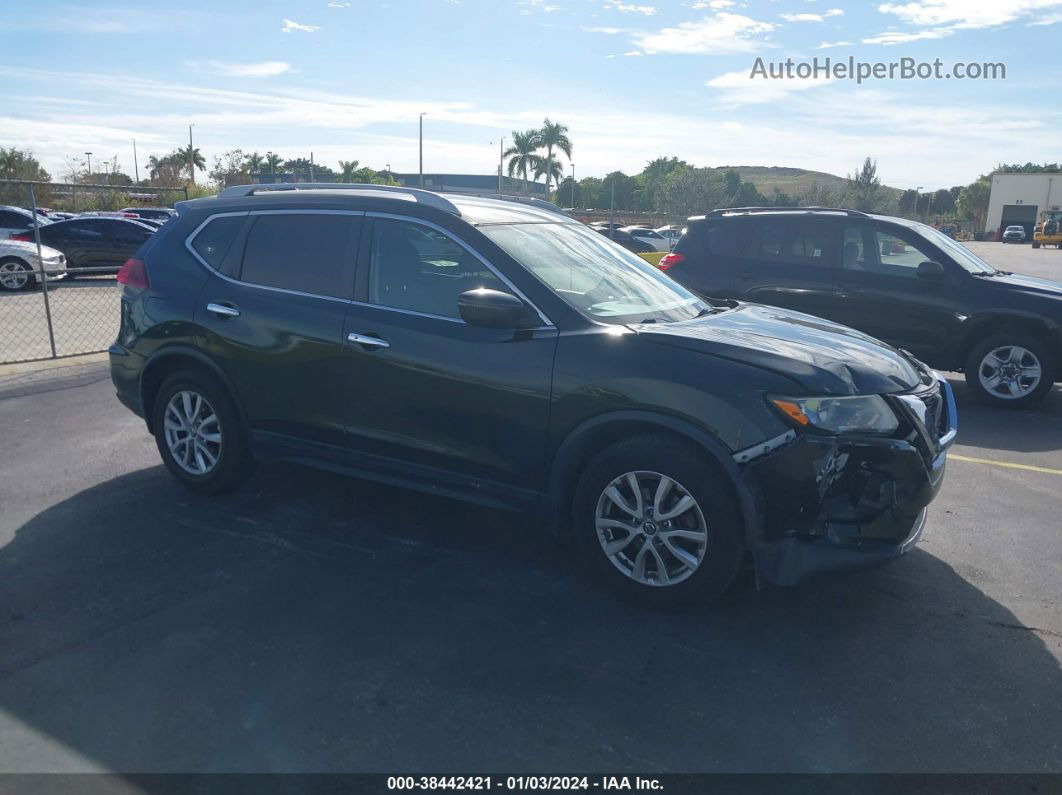 2018 Nissan Rogue Sv Green vin: 5N1AT2MT3JC721999