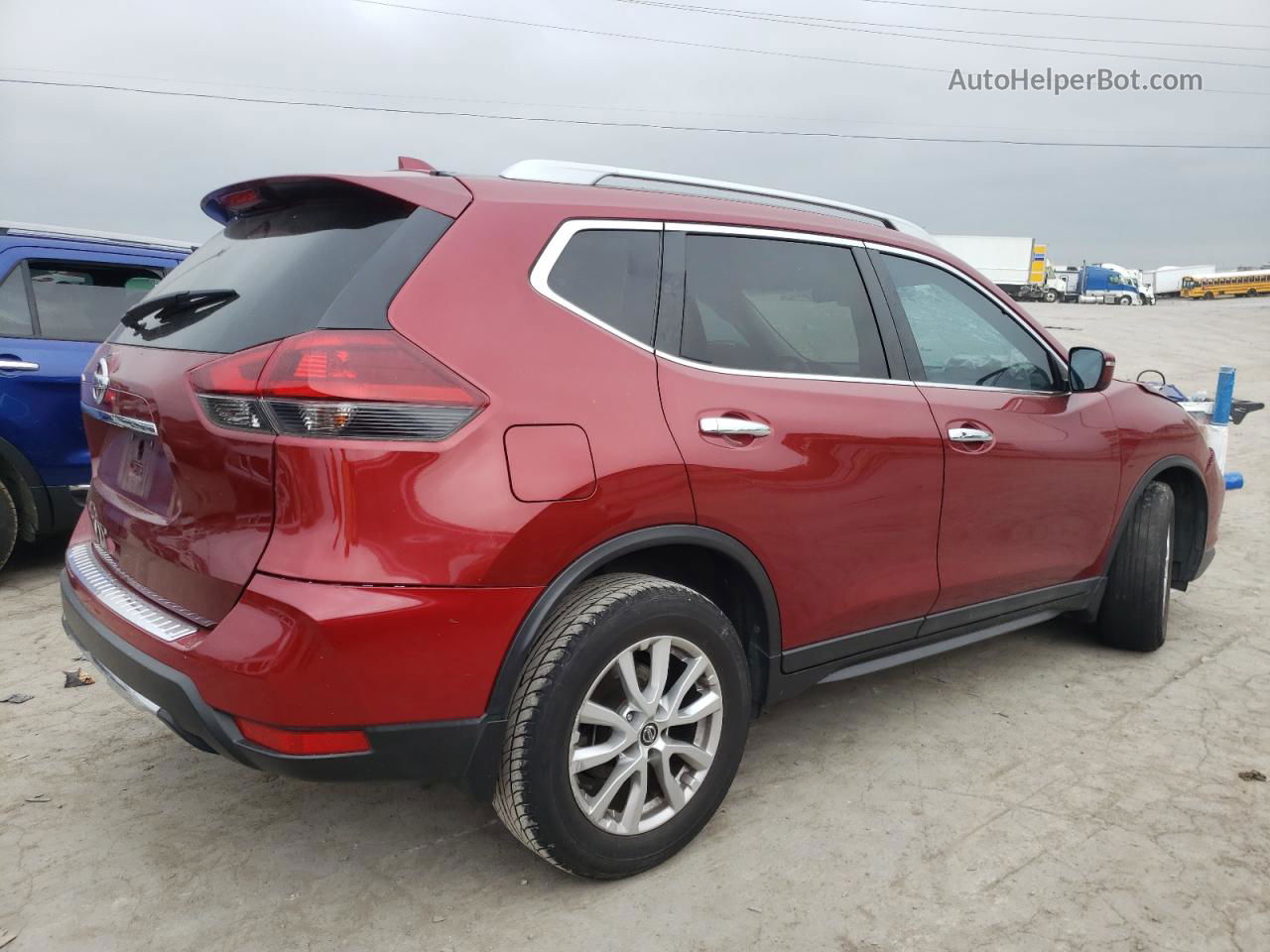 2018 Nissan Rogue S Красный vin: 5N1AT2MT3JC801691