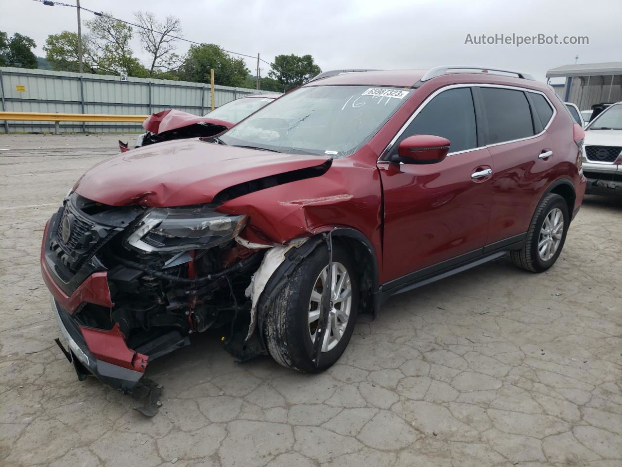 2018 Nissan Rogue S Red vin: 5N1AT2MT3JC801691