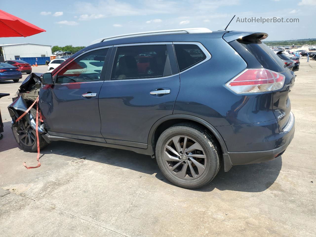 2016 Nissan Rogue S Черный vin: 5N1AT2MT4GC870351