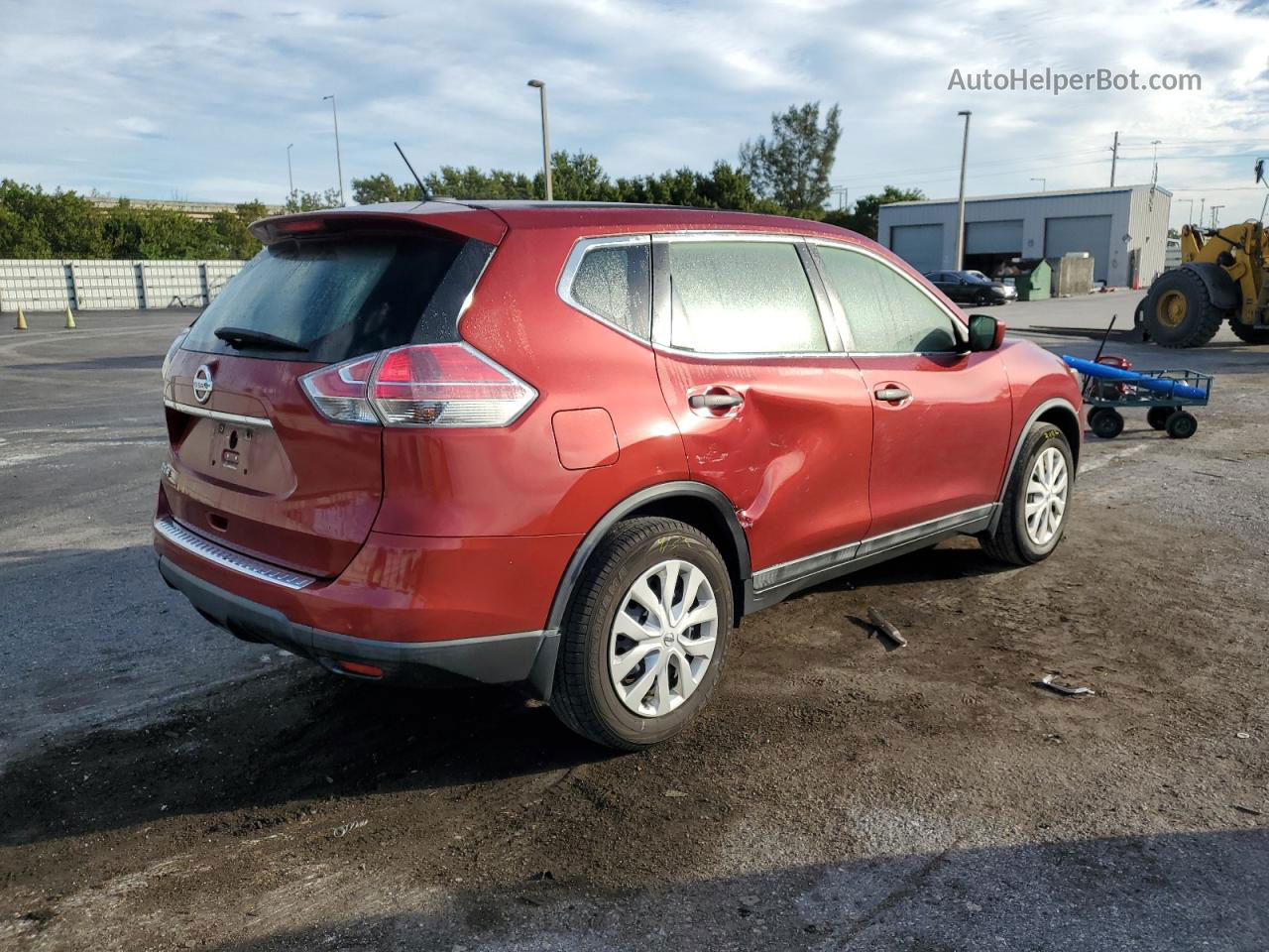 2016 Nissan Rogue S Maroon vin: 5N1AT2MT4GC896478