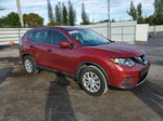 2016 Nissan Rogue S Maroon vin: 5N1AT2MT4GC896478