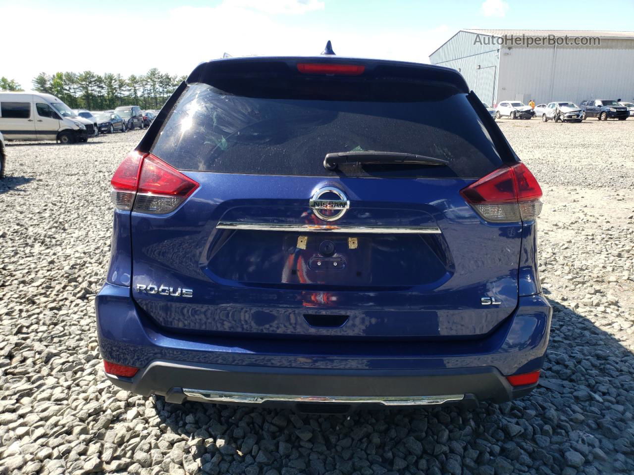 2018 Nissan Rogue S Blue vin: 5N1AT2MT4JC737919