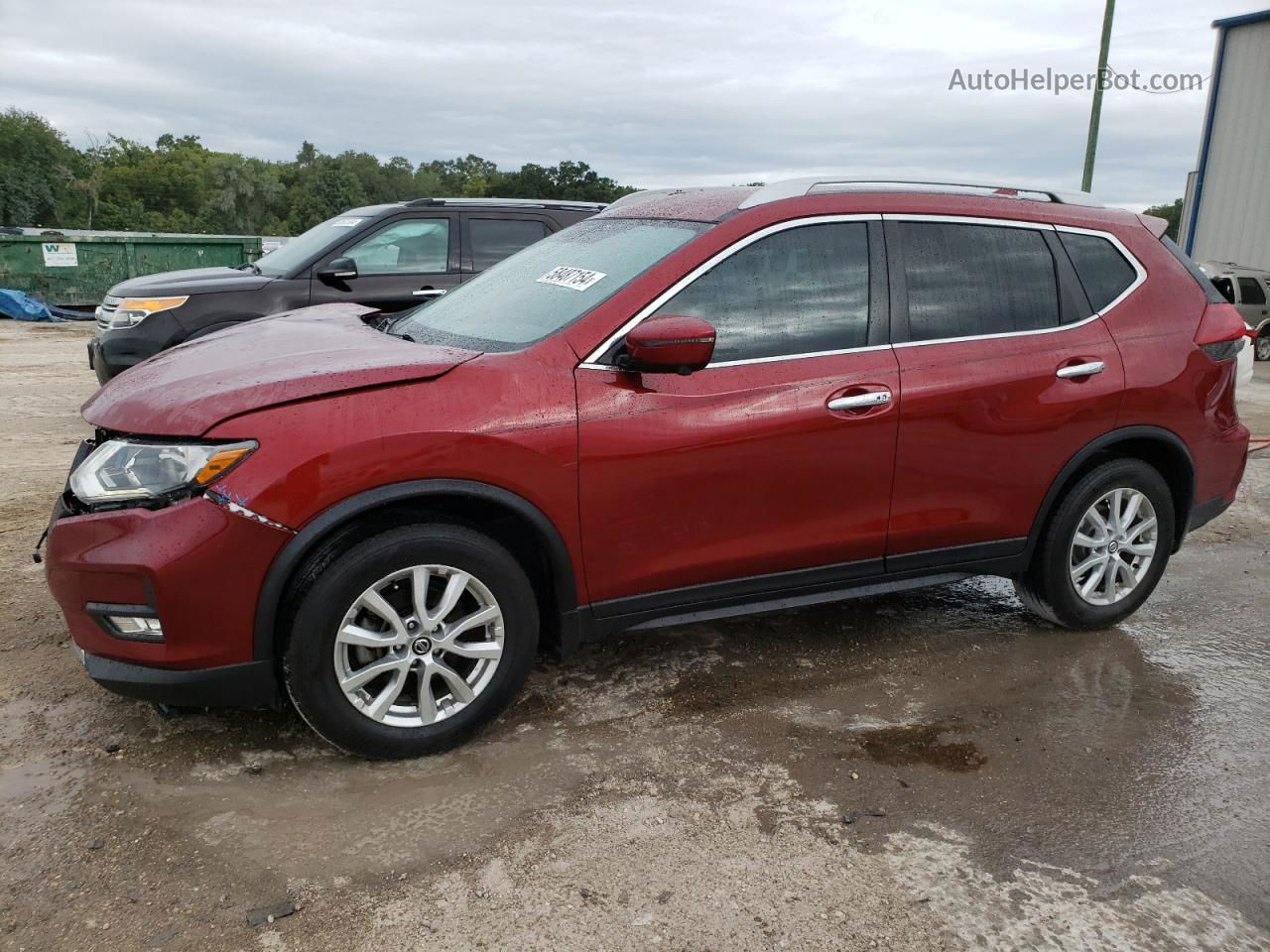 2018 Nissan Rogue S Red vin: 5N1AT2MT4JC819777