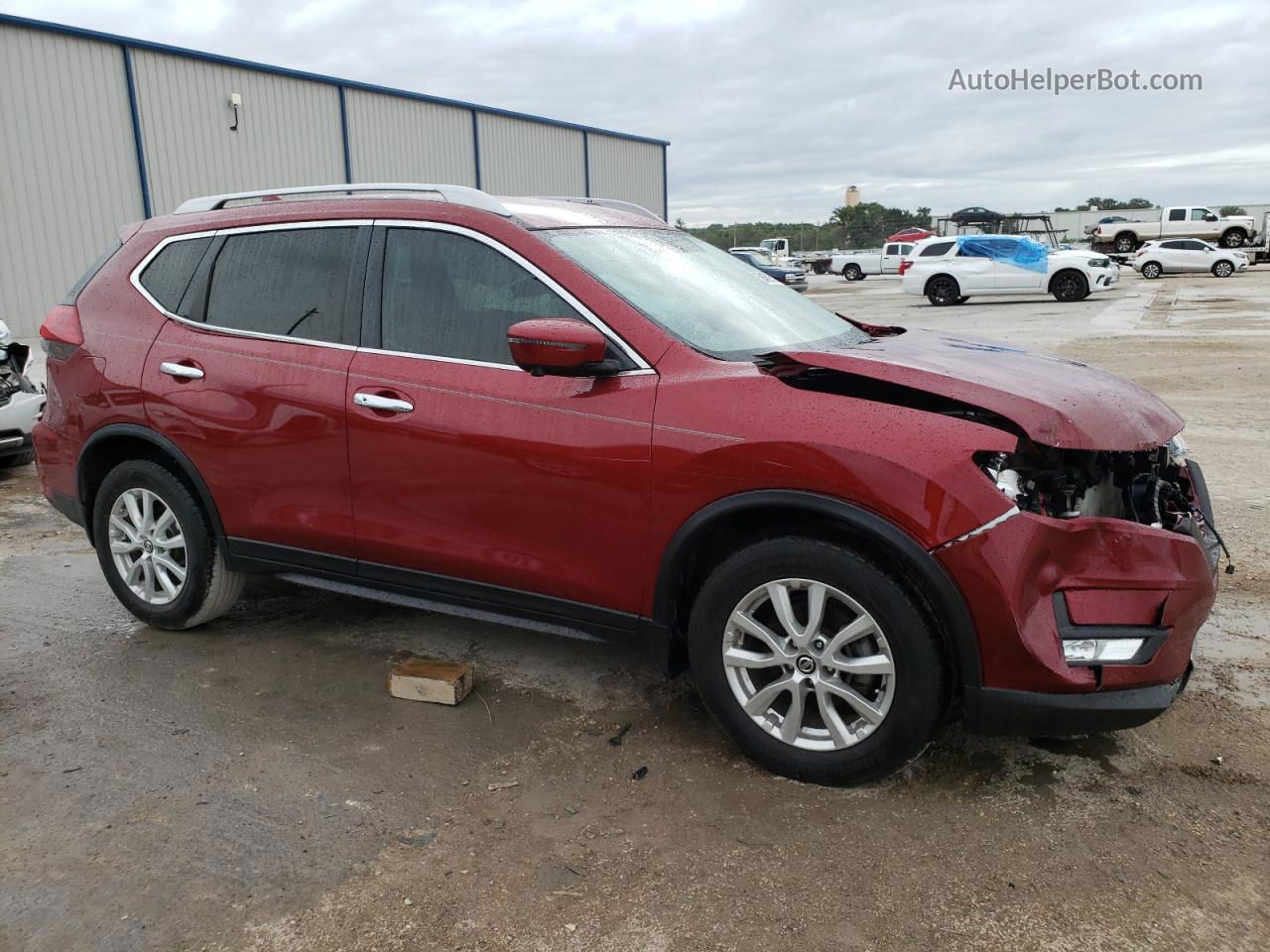 2018 Nissan Rogue S Red vin: 5N1AT2MT4JC819777