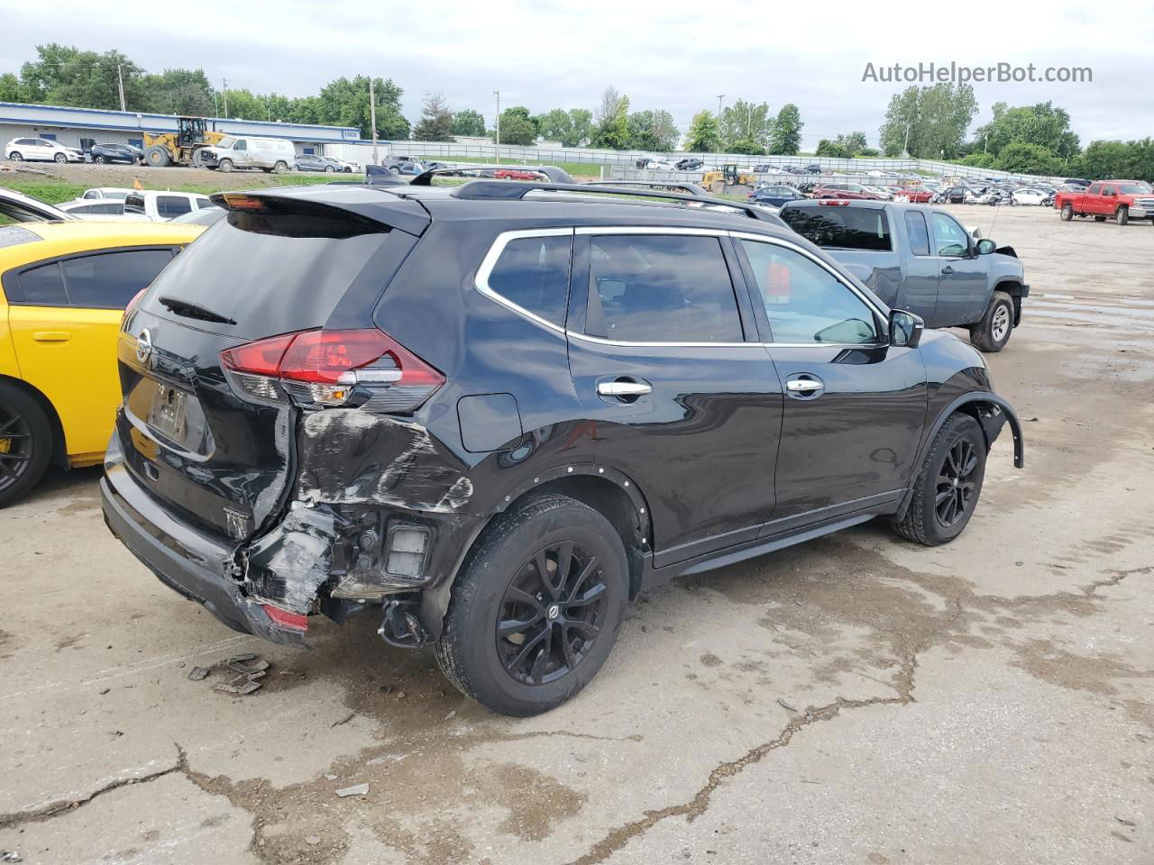 2018 Nissan Rogue S Black vin: 5N1AT2MT4JC842007