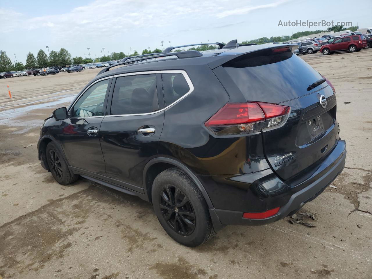 2018 Nissan Rogue S Черный vin: 5N1AT2MT4JC842007