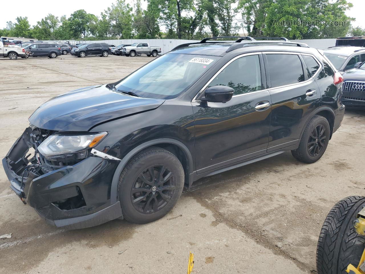 2018 Nissan Rogue S Black vin: 5N1AT2MT4JC842007