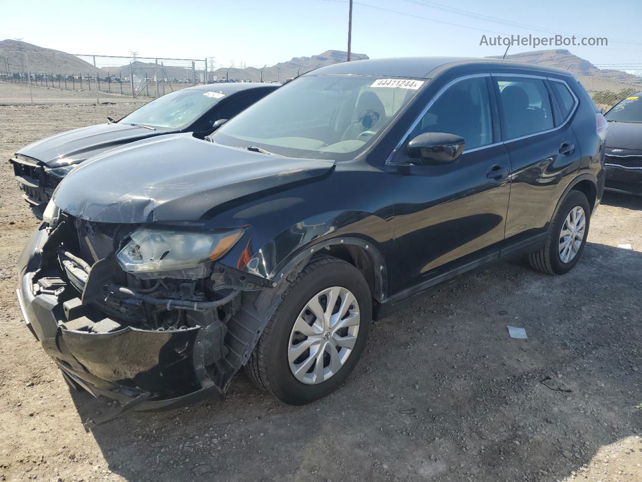 2016 Nissan Rogue S Black vin: 5N1AT2MT5GC802060