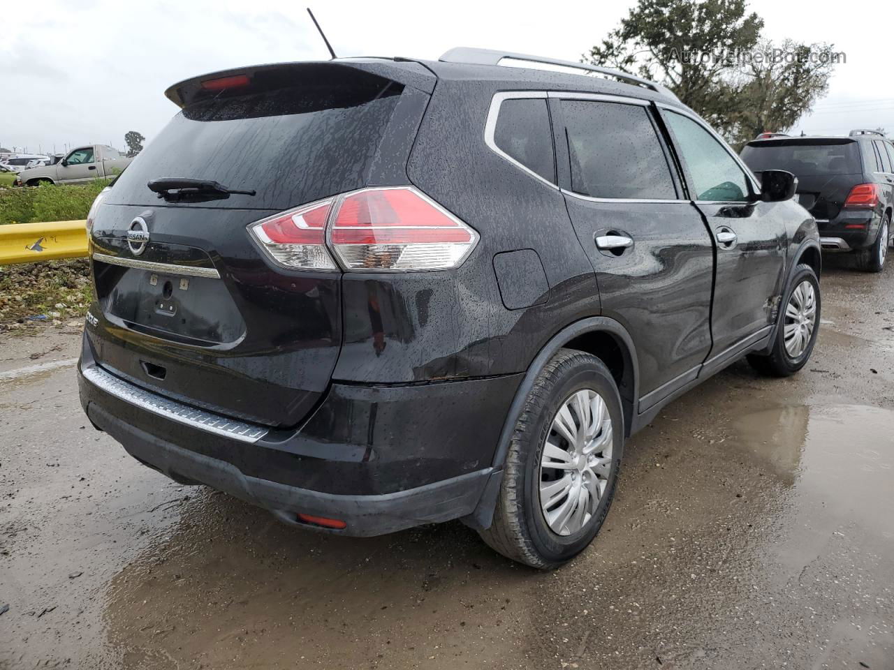 2016 Nissan Rogue S Черный vin: 5N1AT2MT5GC812586