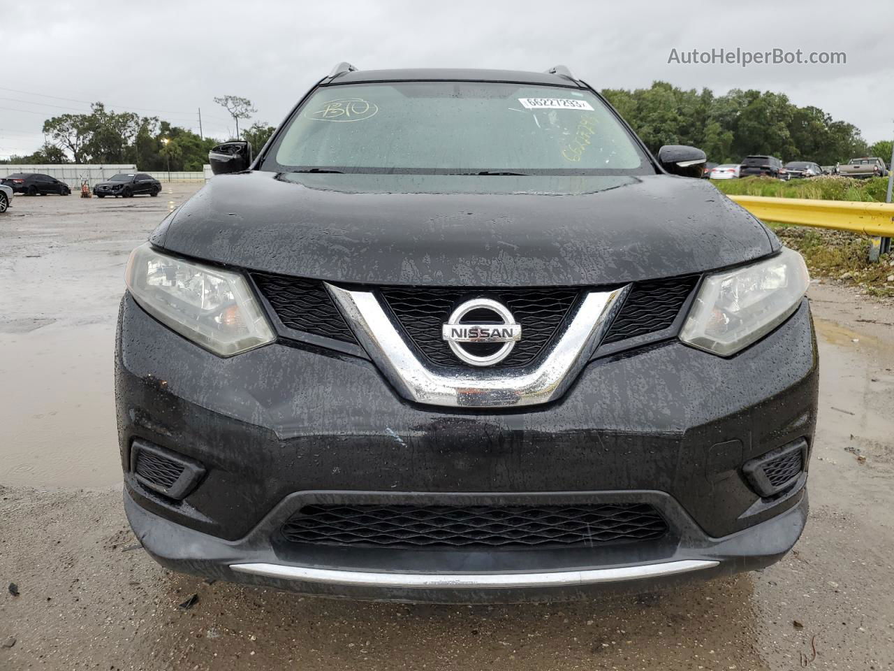 2016 Nissan Rogue S Черный vin: 5N1AT2MT5GC812586