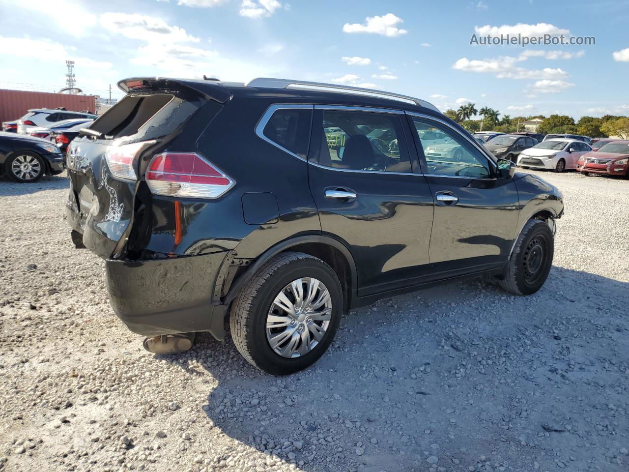 2016 Nissan Rogue S Black vin: 5N1AT2MT5GC812586