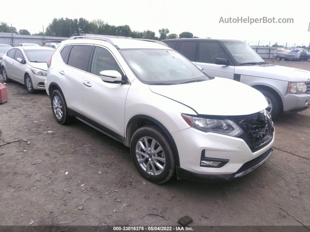 2018 Nissan Rogue Sv Белый vin: 5N1AT2MT5JC707263