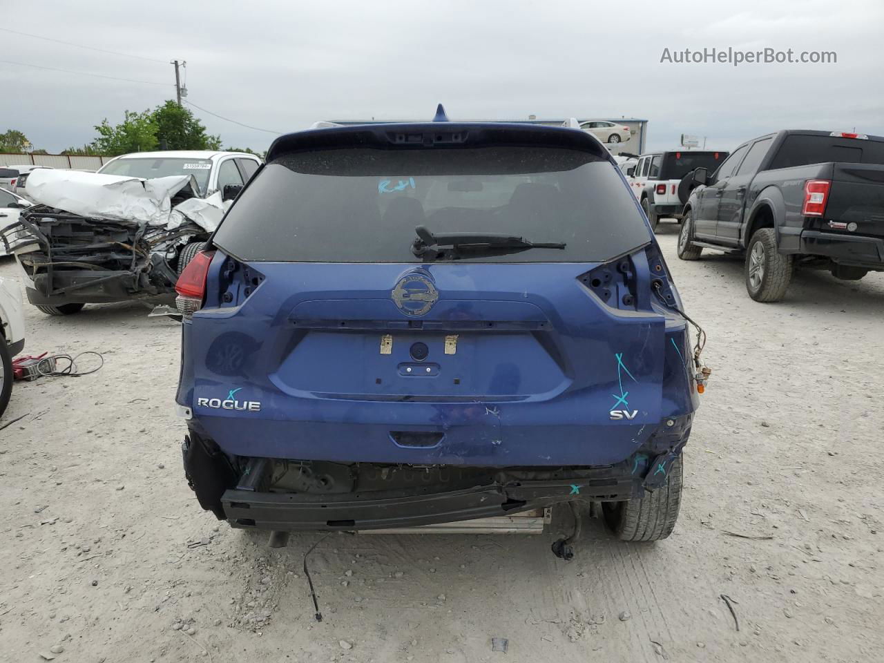 2018 Nissan Rogue S Blue vin: 5N1AT2MT5JC756334