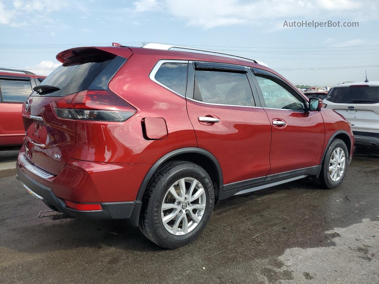 2018 Nissan Rogue S Red vin: 5N1AT2MT5JC768550