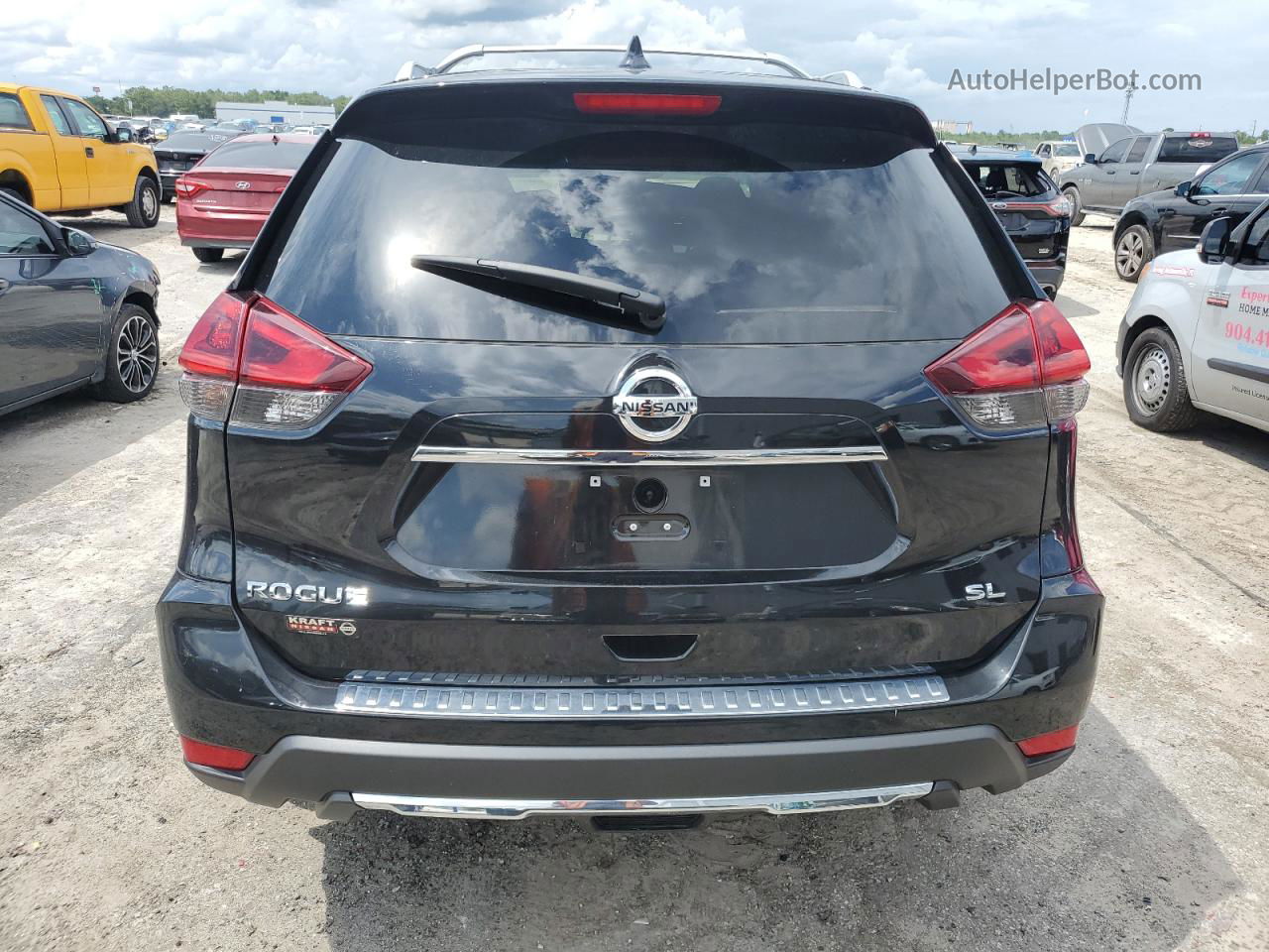 2018 Nissan Rogue S Черный vin: 5N1AT2MT5JC804088