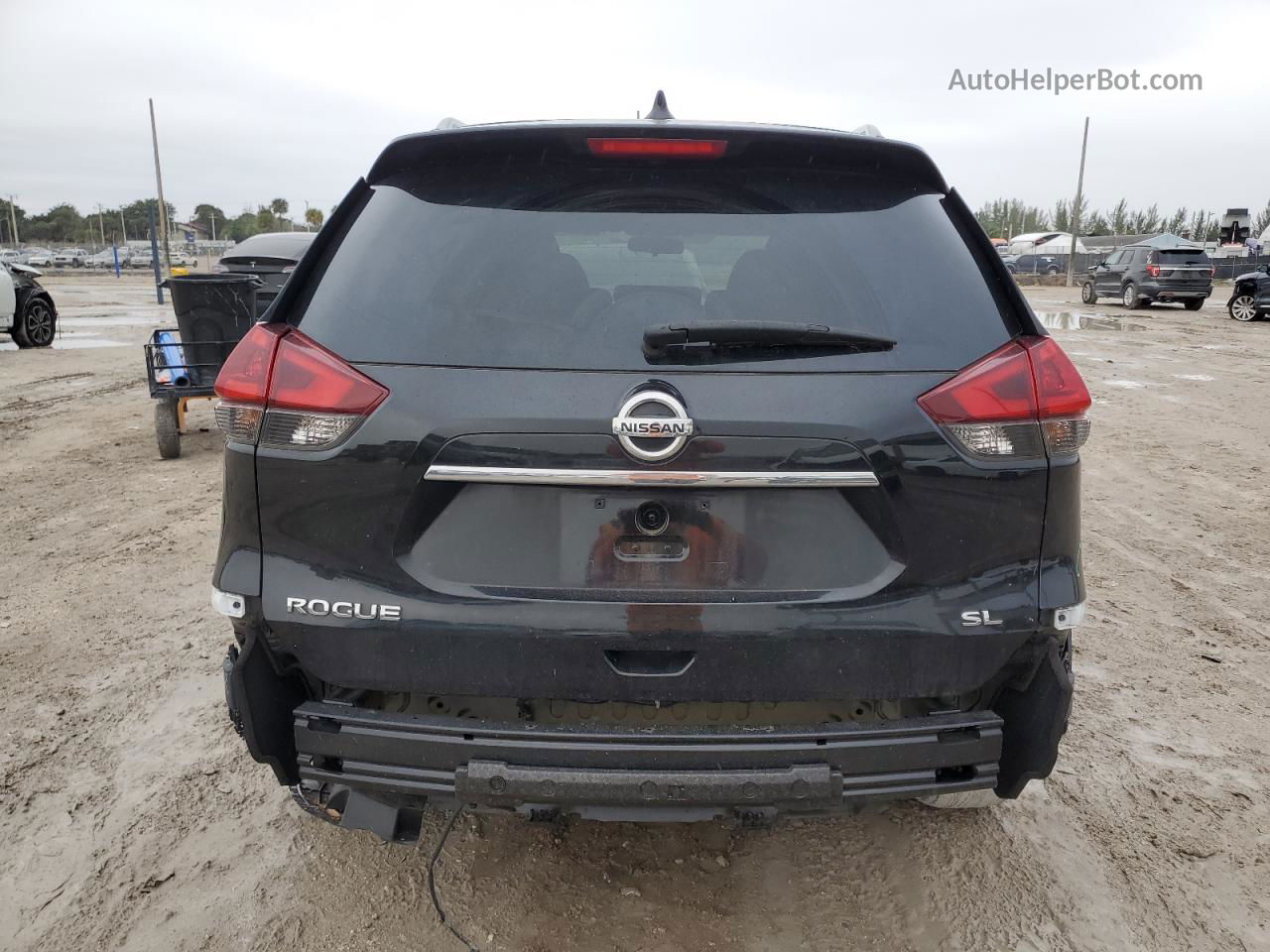 2018 Nissan Rogue S Черный vin: 5N1AT2MT6JC774664