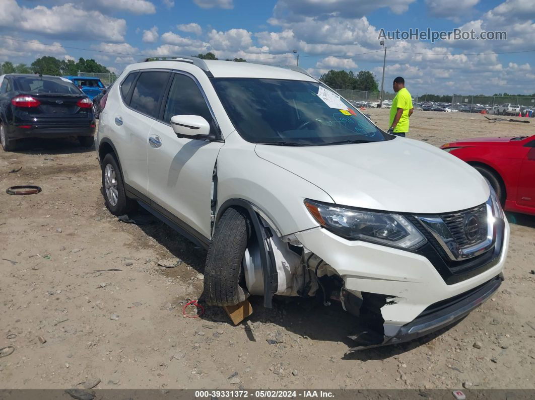 2018 Nissan Rogue Sv White vin: 5N1AT2MT6JC837407