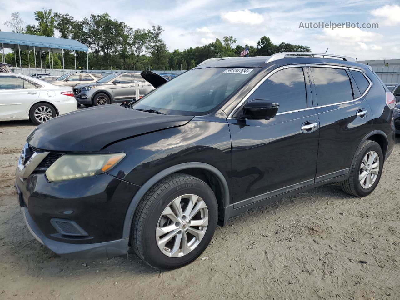 2016 Nissan Rogue S Black vin: 5N1AT2MT7GC767974