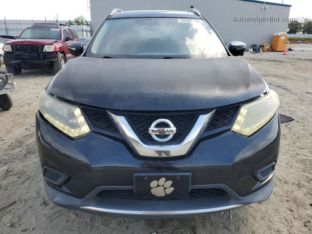 2016 Nissan Rogue S Черный vin: 5N1AT2MT7GC767974