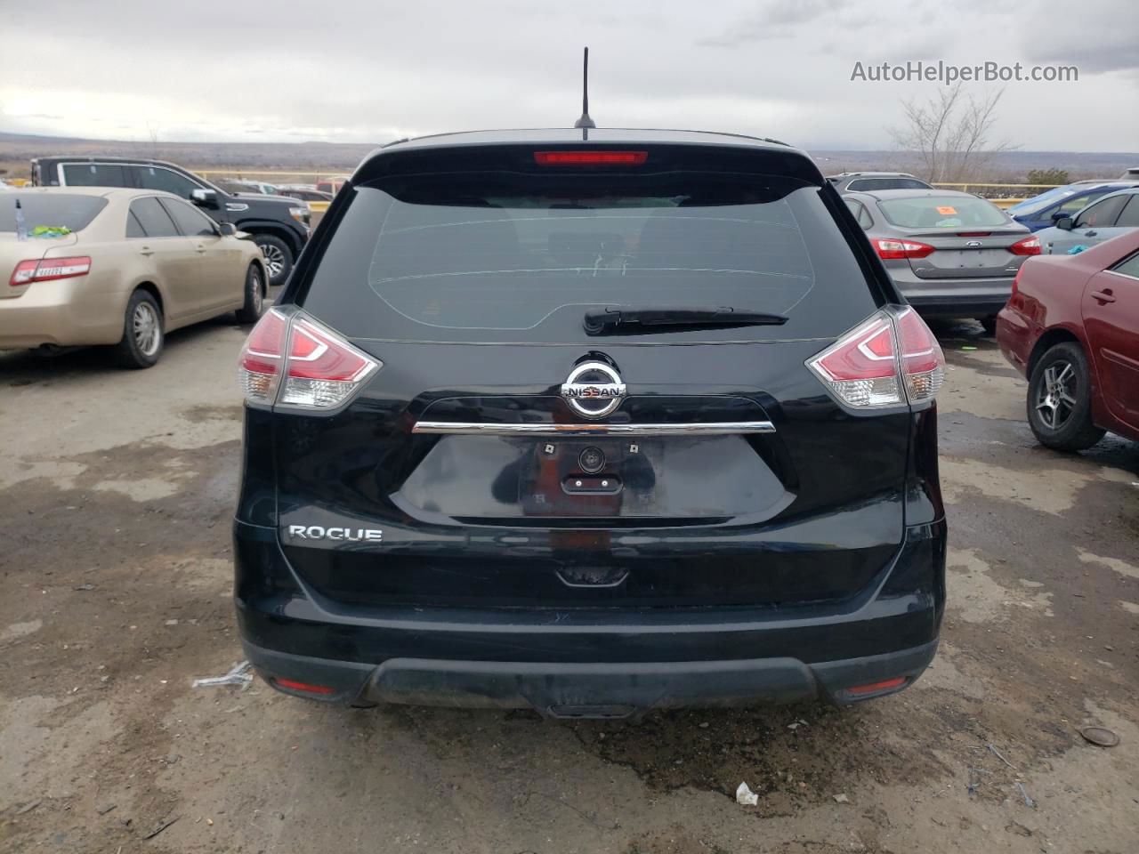 2016 Nissan Rogue S Black vin: 5N1AT2MT7GC796066