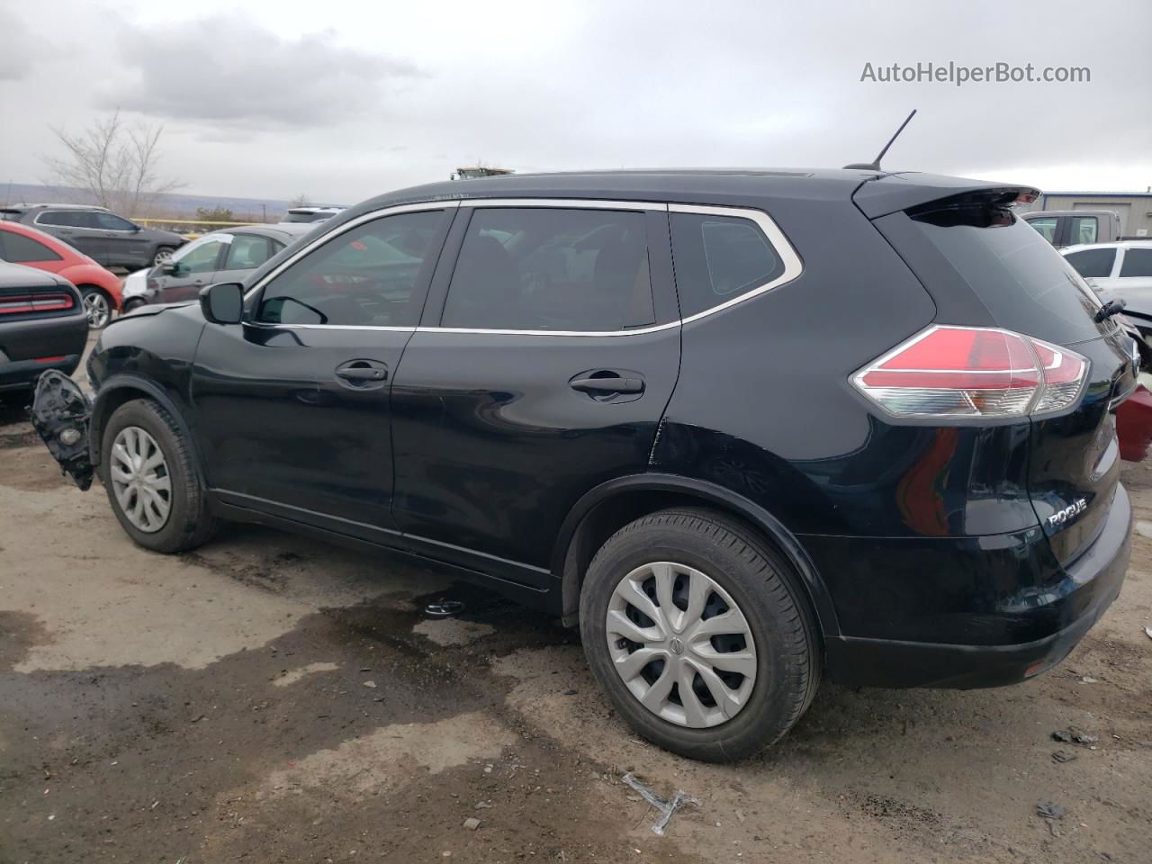 2016 Nissan Rogue S Black vin: 5N1AT2MT7GC796066