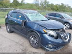 2016 Nissan Rogue Sl Blue vin: 5N1AT2MT7GC847890