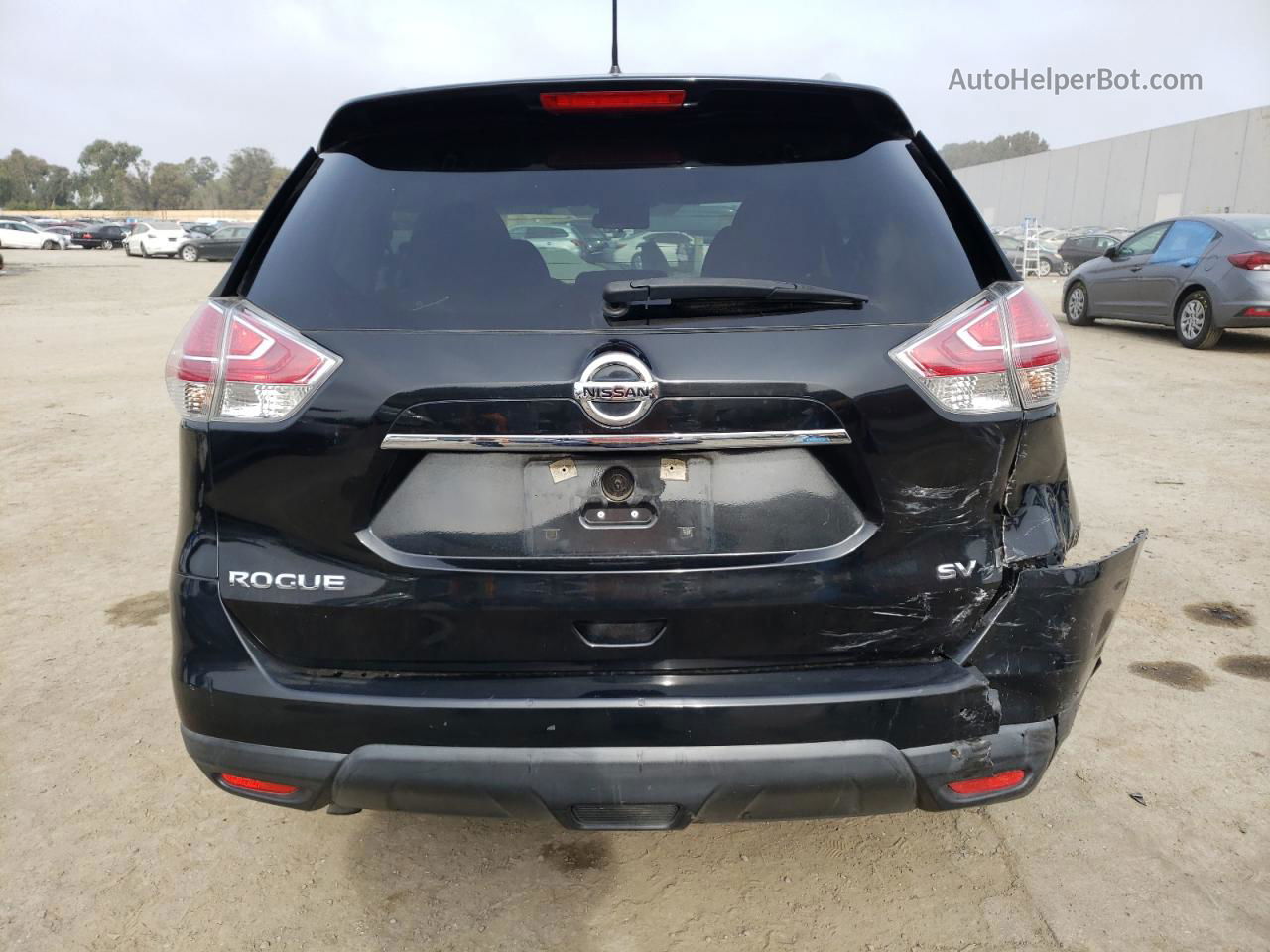 2016 Nissan Rogue S Черный vin: 5N1AT2MT7GC869887