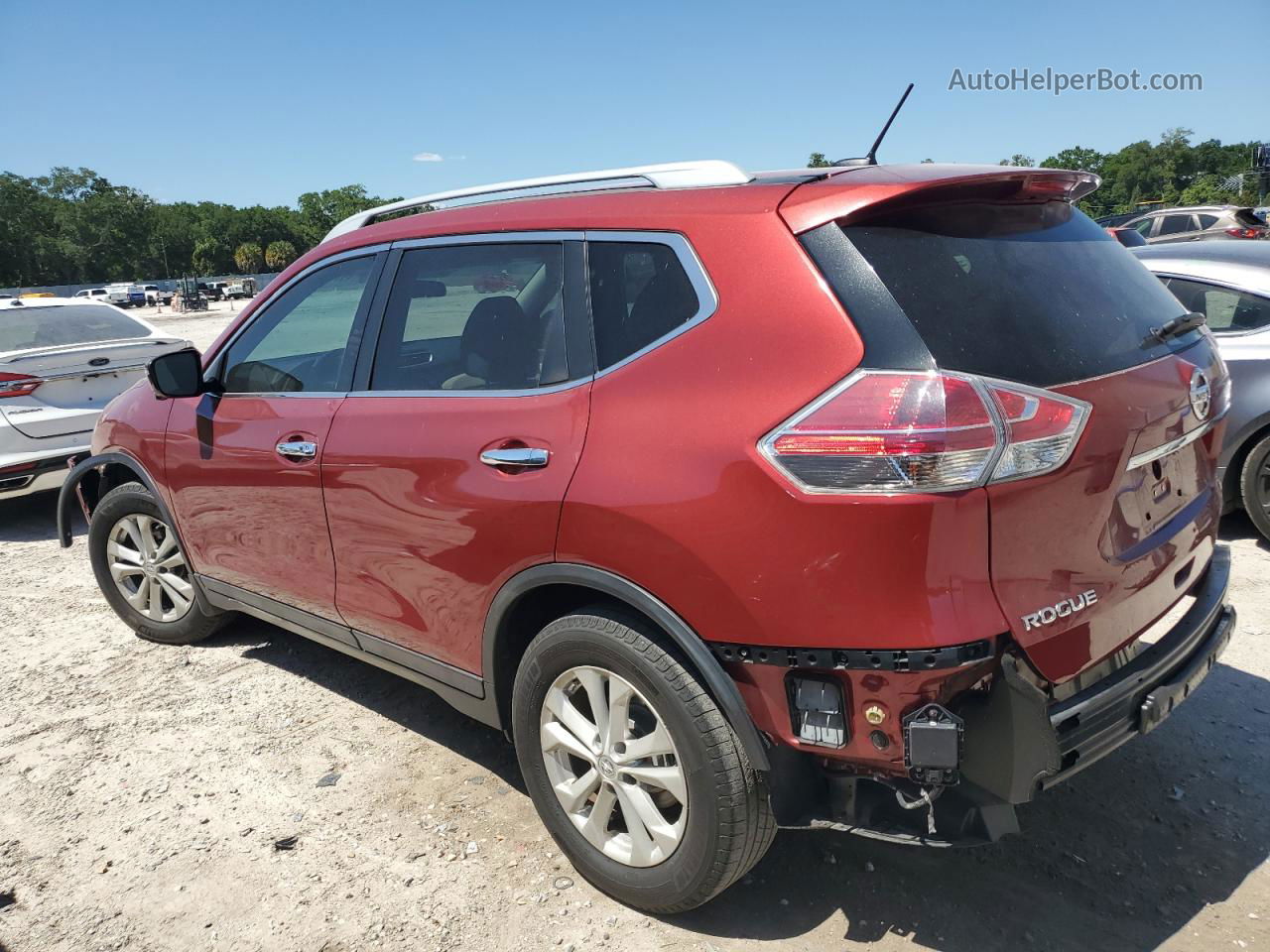 2016 Nissan Rogue S Red vin: 5N1AT2MT7GC870165