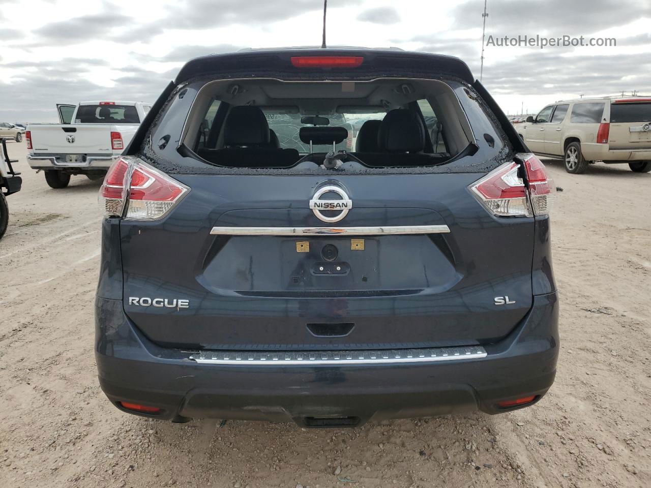 2016 Nissan Rogue S Blue vin: 5N1AT2MT7G3874815