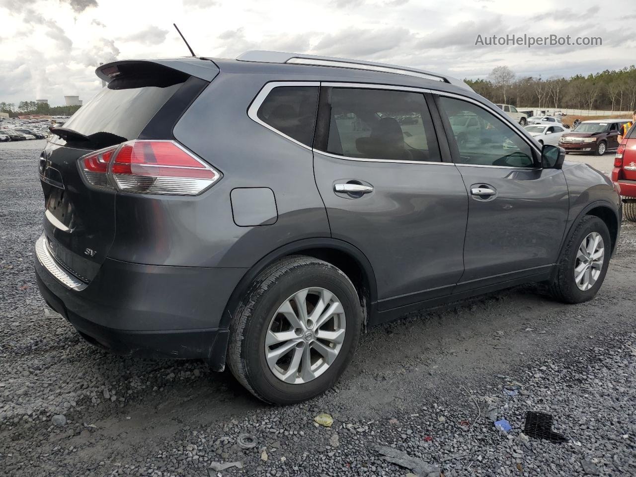 2016 Nissan Rogue S Угольный vin: 5N1AT2MT7GC912415